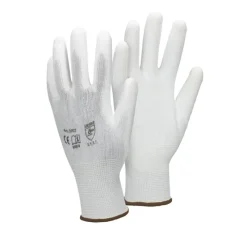 12 Paar Arbeitshandschuhe Nylongewebe mit PU-Beschichtung Größe 9-L Weiß-ECD Germany Outlet