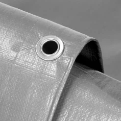 Abdeckplane Gewebeplane mit Ösen 3x4 m 180g/m² in Grau aus PE-ECD Germany Online