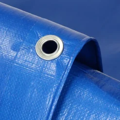 Abdeckplane Gewebeplane mit Ösen 3x5 m 180g/m² in Blau aus PE-ECD Germany Outlet