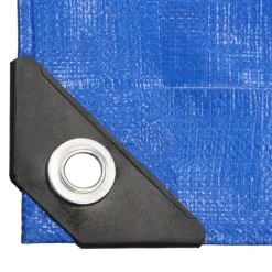 Abdeckplane Gewebeplane mit Ösen 3x5 m 180g/m² in Blau aus PE-ECD Germany Outlet