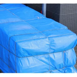 Abdeckplane Gewebeplane mit Ösen 3x5 m 180g/m² in Blau aus PE-ECD Germany Outlet