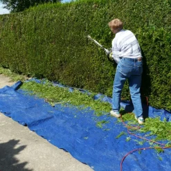 Abdeckplane Gewebeplane mit Ösen 3x5 m 180g/m² in Blau aus PE-ECD Germany Outlet