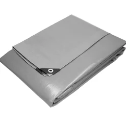 Abdeckplane Gewebeplane mit Ösen 3x5 m 180g/m² in Grau aus PE-ECD Germany Online