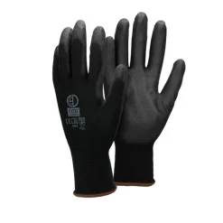 Arbeitshandschuhe 60 Paar mit PU-Beschichtung Schwarz Größe L-ECD Germany Outlet