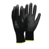 Arbeitshandschuhe 1 Paar mit PU-Beschichtung Schwarz Größe M-ECD Germany New