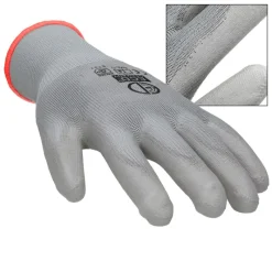 Arbeitshandschuhe 120 Paar mit PU-Beschichtung Grau Größe S-ECD Germany Hot