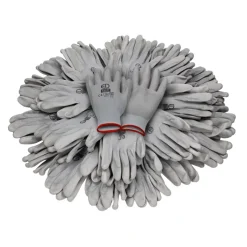 Arbeitshandschuhe 120 Paar mit PU-Beschichtung Grau Größe S-ECD Germany Hot