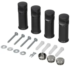 Badheizkörper Elektrisch mit Heizstab 900W 750x1800 mm Anthrazit gerade mit Seitenanschluss-ECD Germany Hot