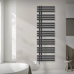 Badheizkörper Iron EM mit Heizstab 900W 500x1600 mm Anthrazit-ECD Germany New