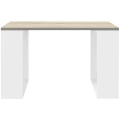 Couchtisch 65x65x40 cm Eiche-Optik/Weiß ML-Design-ECD Germany Discount