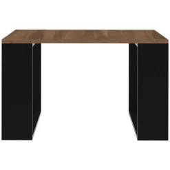 Couchtisch 65x65x40 cm Walnuss/Schwarz ML-Design-ECD Germany Online