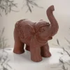 Deko Figur Elefant 36x19x39 cm Braun von ML-Design-ECD Germany Clearance