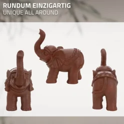 Deko Figur Elefant 36x19x39 cm Braun von ML-Design-ECD Germany Clearance