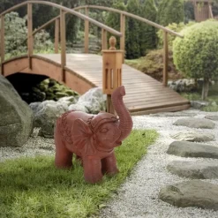 Deko Figur Elefant 36x19x39 cm Braun von ML-Design-ECD Germany Clearance