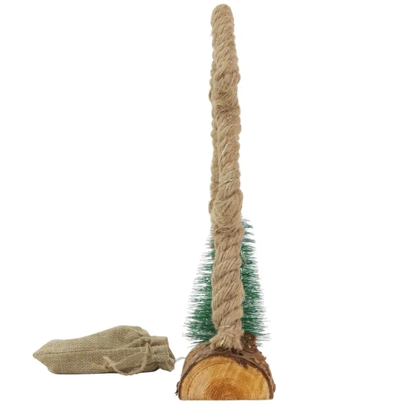 Deko LED Jute Stern mit LED-Beleuchtung-ECD Germany Best