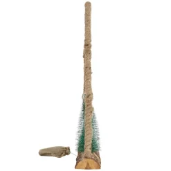 Deko LED Weihnachtsbaum aus Juteseil Standfigur 45 cm warmweiß mit Timerfunktion-ECD Germany Hot