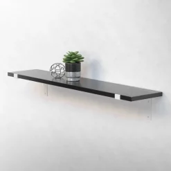 2er Set Wandkonsole Regalhalterung 2x 250 x 145 mm Weiß aus Stahl ML-Design-ECD Germany Best