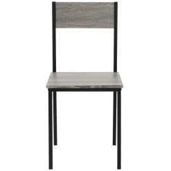 Esszimmergruppe mit Bank 4-Teilig mit Esstisch und Stühlen Eiche Grau Stahlgestell ML-Design-ECD Germany Sale