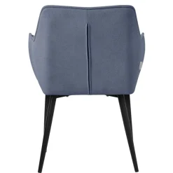 Esszimmerstuhl 2er Set Blau aus Frotteestoff mit dickem gepolsterter Sitz ML-Design-ECD Germany Outlet