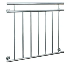 Französischer Balkon 90x100 cm Silber aus Edelstahl-ECD Germany New