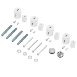 Halterung für Designheizkörper Weiß für gerade Modelle LuxeBath-ECD Germany New