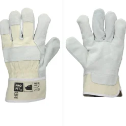 Handschuhe Rindspaltleder Natur L 24 Paar-ECD Germany Online