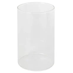 Holzlaterne für Teelichter, Kerzen mit Stadtskyline und Henkel aus Holz und Metall-ECD Germany Clearance