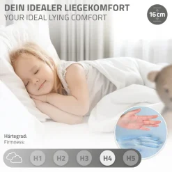 Kinderbett Hausbett 90x200 cm Hellgrau aus Kiefernholz inkl. Matratze H-16cm Holzbett mit Dach und Lattenrost ML-Design-ECD Germany Online