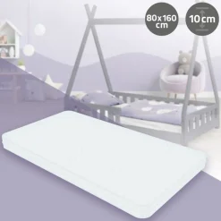 Kindermatratze 80x160x11 cm aus Polyester Oeko-Tex 100 ML-Design-ECD Germany