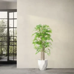 Künstlicher Bambus 150 cm Kunstpflanze mit Echtholzstamm ML-Design-ECD Germany Online