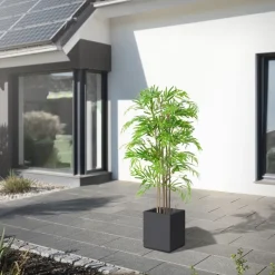 Künstlicher Bambus 150 cm Kunstpflanze mit Echtholzstamm ML-Design-ECD Germany Online