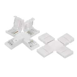 LED-Streifenverbinder Kreuz Form für RGB-Streifen-ECD Germany Discount