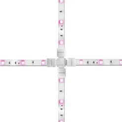LED-Streifenverbinder Kreuz Form für RGB-Streifen-ECD Germany Discount