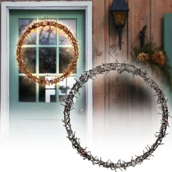 Lichterkranz für Weihnachten Ø58cm Warmweiß 500 LEDs IP44 Innen/Außen-ECD Germany New