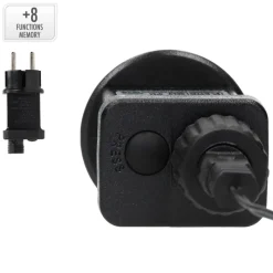 Lichterkranz für Weihnachten Ø58cm Warmweiß 500 LEDs IP44 Innen/Außen-ECD Germany New