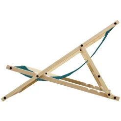 Liegestuhl 3er Set klappbar aus Holz 3 Liegepositionen bis 120 kg Dunkelgrün-ECD Germany Best