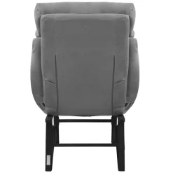 Loungesessel mit Armlehnen Grau Relaxsessel mit Leinenbezug ML-Design-ECD Germany Clearance