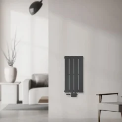 Paneelheizkörper Einlagig 600x300 mm Anthrazit mit Universale Anschlussgarnitur ML-Design-ECD Germany Best