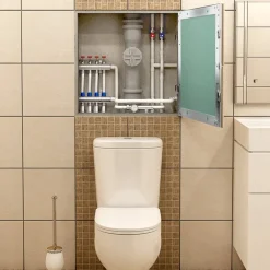 Revisionsklappe GK-Einlage 150x200 mm mit Rahmen aus Aluminium-ECD Germany Discount