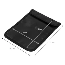 Safe Tresor 16L aus Stahl mit Elektronikschloss, Notschlüsseln und feuerfester Tasche-ECD Germany