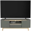 TV Lowboard Fernsehschrank 120x40 cm in mattgrün aus MDF & Kiefernholz ML-Design-ECD Germany Best
