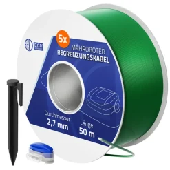 Universal 250m Begrenzungskabel für Mähroboter + 1000 Erdnägel-ECD Germany Outlet