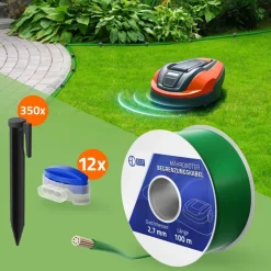 Universal 100m Begrenzungskabel für Mähroboter + 350 Erdnägel-ECD Germany