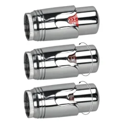 Ventil-Armaturen Set Multiblock Weiß Eckform inkl. Thermostatkopf LuxeBath-ECD Germany Best