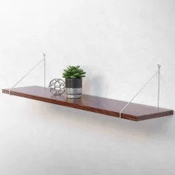 Wandkonsole Regalhalterung 2er Set 250 x 250 mm Silber aus Stahl ML-Design-ECD Germany Online