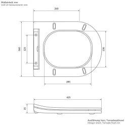 Wand-WC Hänge Toilette aus Keramik Matt Schwarz 49 cm lang Spülrandlos mit Bidet, Nanoversiegelung & Softclose Luxebath-ECD Germany Hot