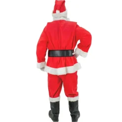 Weihnachtsmann Kostüm 7-Teilig Rot/Weiß One Size aus Polyester-ECD Germany Sale
